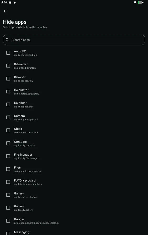 App picker
