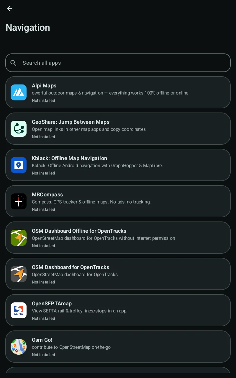 App list