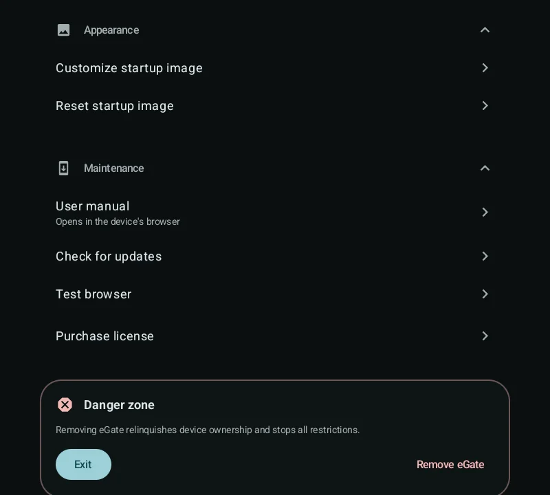 Appearance and maintenance